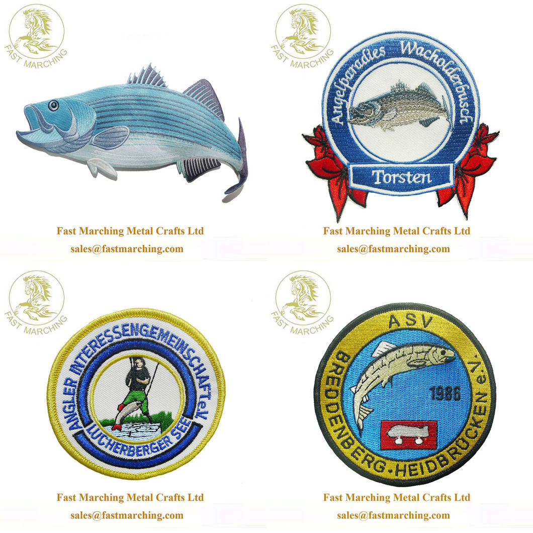 Factory Price Customized Plaque Awards Embroidery Sew on Lapel Pin