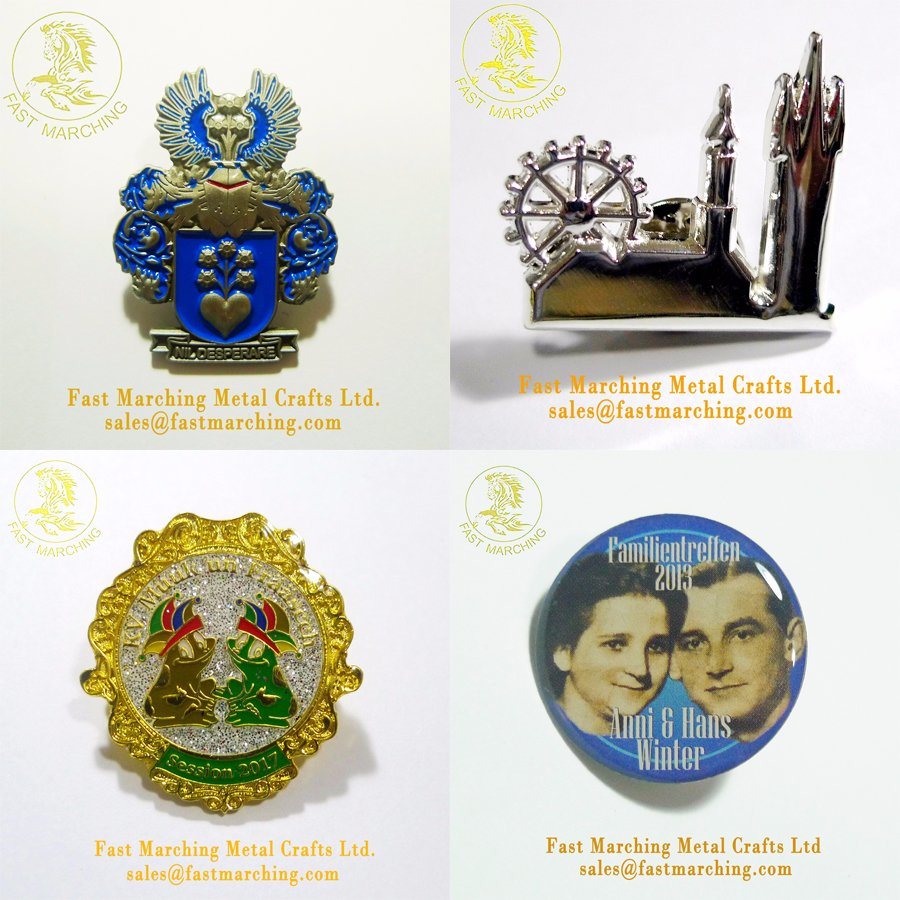 Wholesale Custom Tin Button Enamel Mini Badges Made to Order