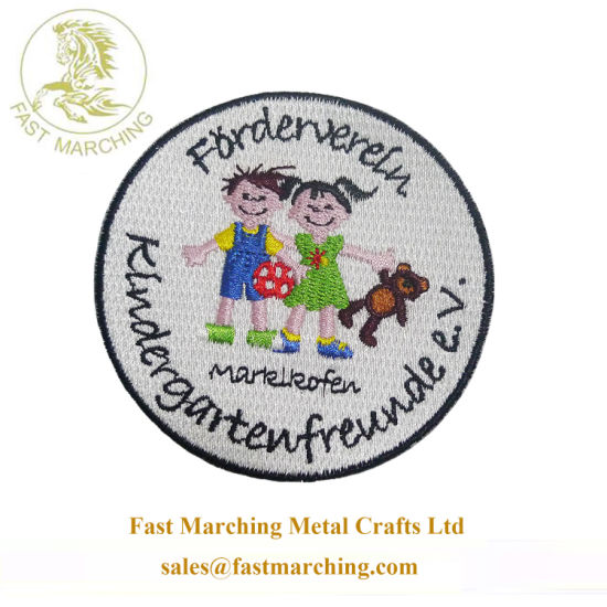 Wholesale Cartoon Lapel Pin Embroidery Women Embroidered Badge
