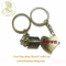 Wholesale Custom Engravable Sterling Silver Heart Keychains Large Key Rings