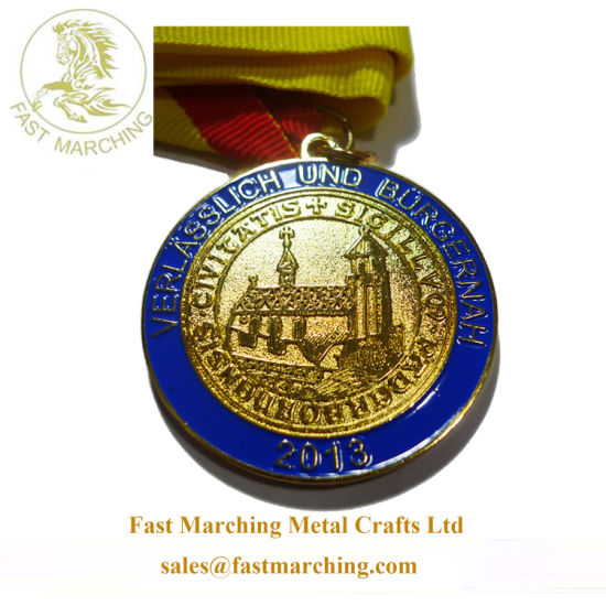 Custom Masonic Medallion Round Plated Metal Olympic 3D Running Medals