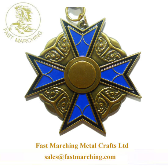 Wholesale Custom Medallion Tile Gift Iron Cross Metal Made Medal