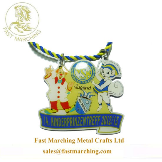 Factory Price Custom Pendant Printing Round Honour Medal for Kids