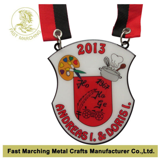 Awarded Karneval Carnival Silver Medal Medallion Medaillen with Rotating Part
