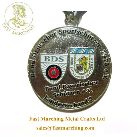 Custom Gift Silver Iron Cross Medal Boxing Emblems Kids Medallion