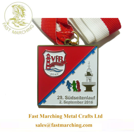 Custom OEM Marathon Sport Zinc Alloy Enamel Race Medals