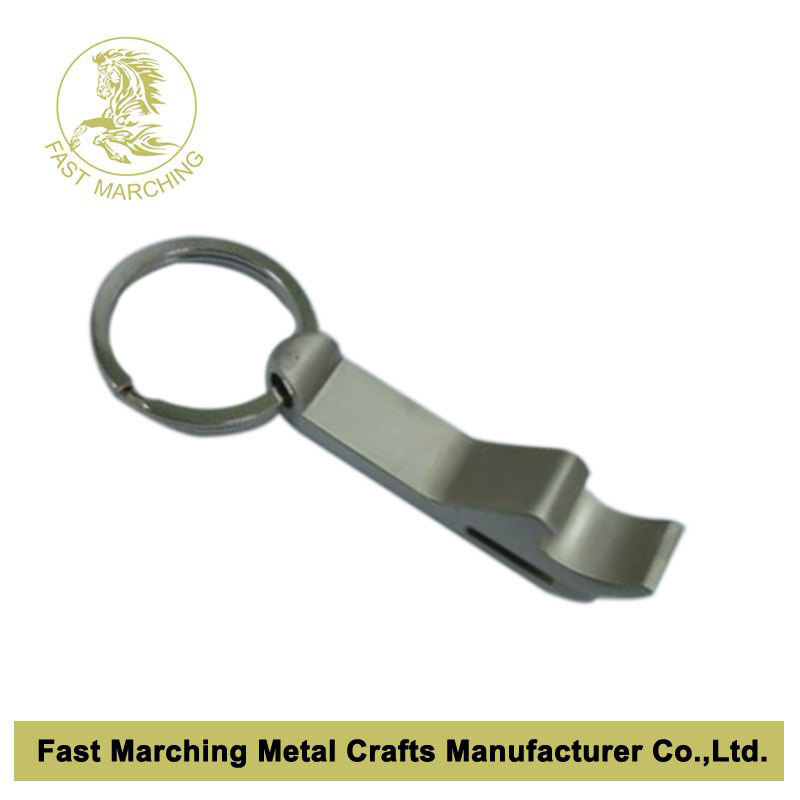Wholesale Aluminum Metal Beer Wine Bottle Opener Keyring Key Holder
