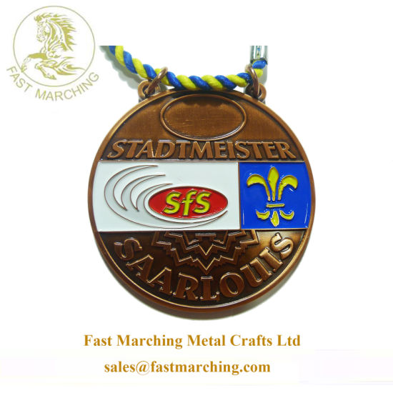 Good Quality Custom Neck Ribbons Football Medals for Kids