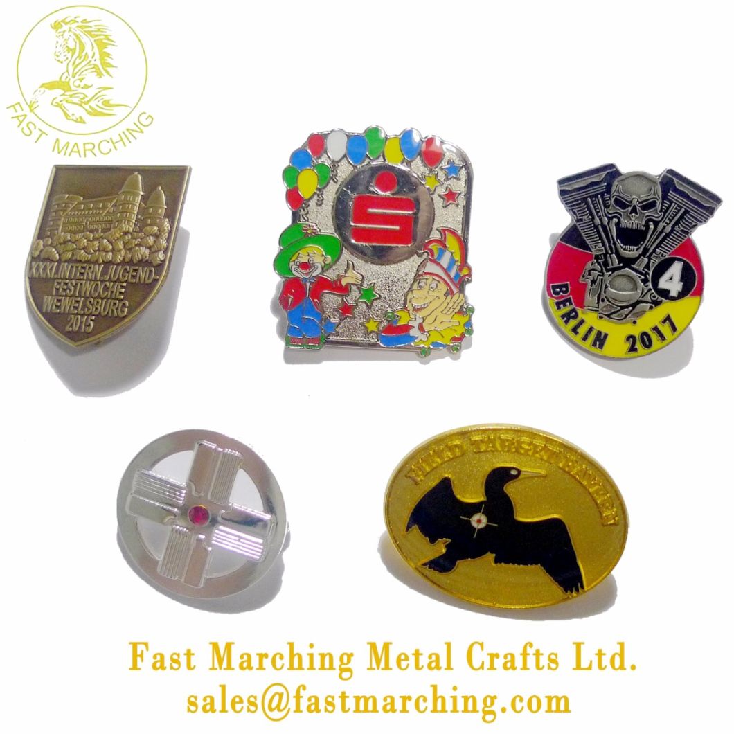 Customized Custom Safety Glitter Lapel Pin Grateful Dead Aluminum Badge