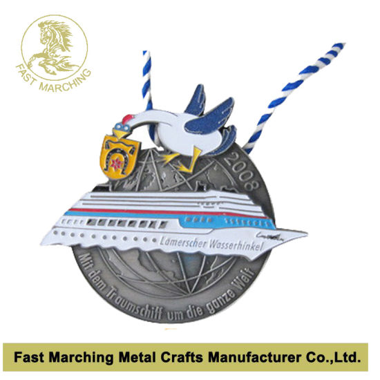Custom High Quality Award Lanyard Metal Soport Olympic Trophy Medal