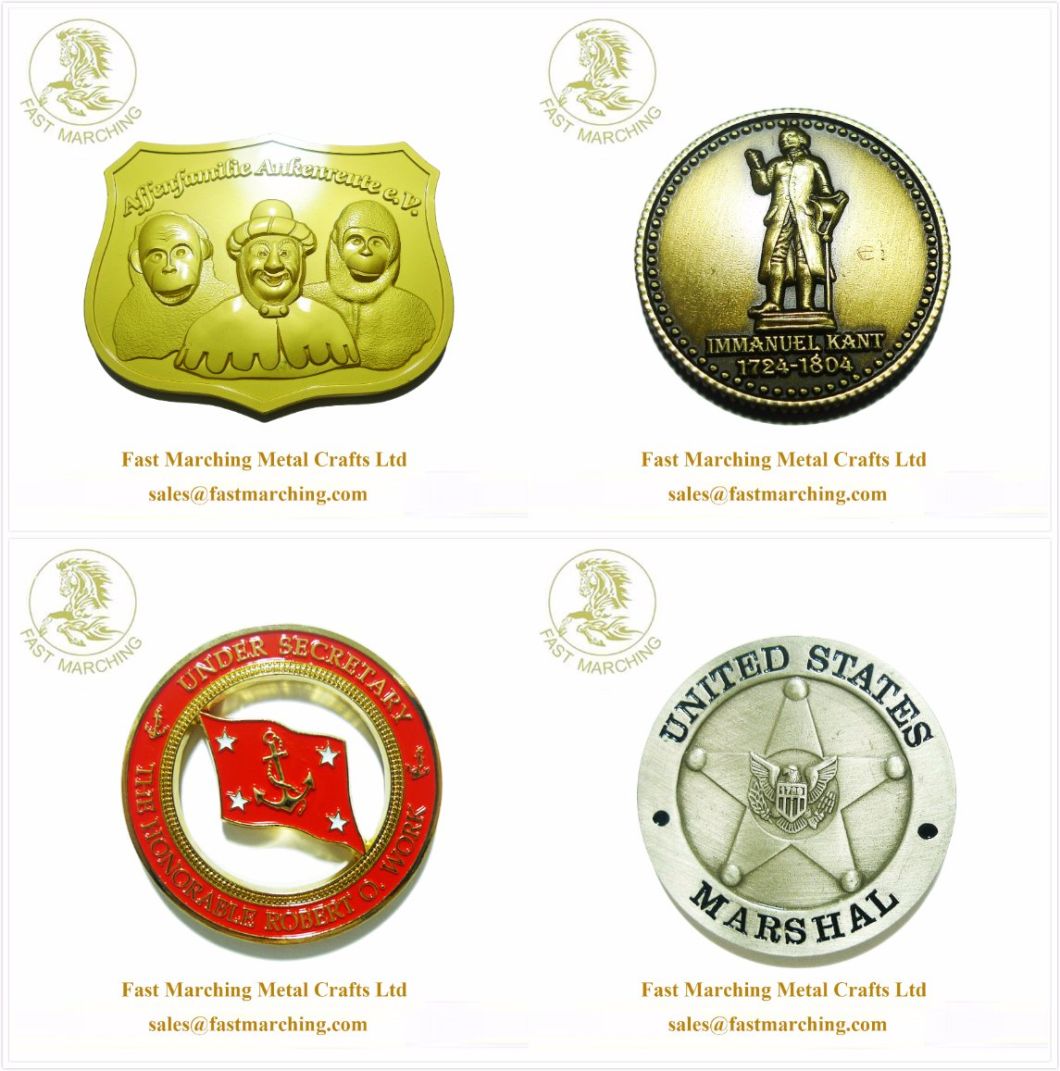 Custom Best Quality Firefighter Challenge Zinc Alloy Double Tires Coin