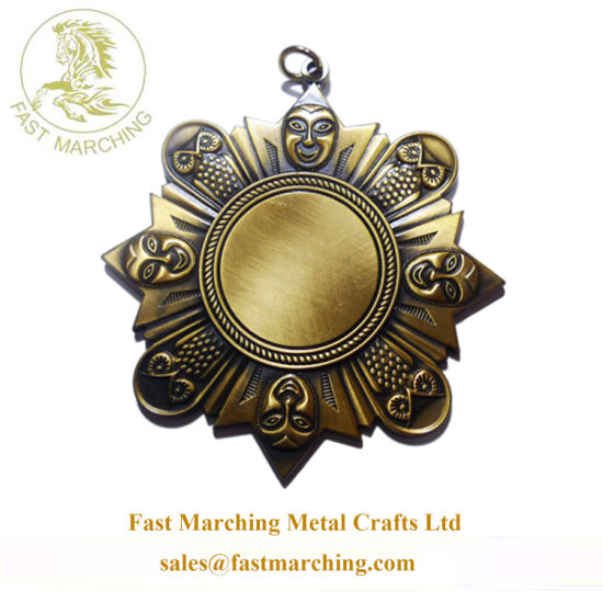 Custom No Minimum Carved Medallion Metal Award Medals for Sale