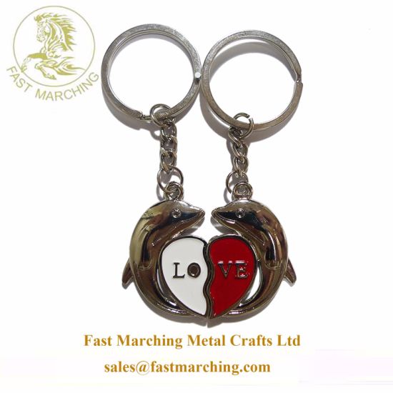 Wholesale Custom Customized Sterling Silver Metal Keychain for Him