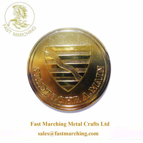 Custom Die Casting Pound Metal Good Quality Gold Plated Coin