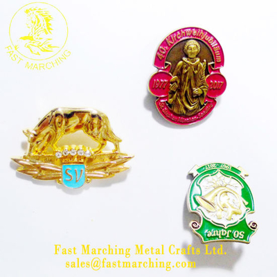 Wholesale promotional Factory Price Custom 3D Die Cast Badges to Order