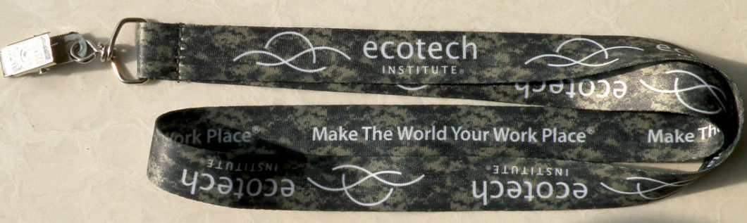 Cmyk Printing Polyester Lanyards Ribbon Strap with Safety Hook Clip