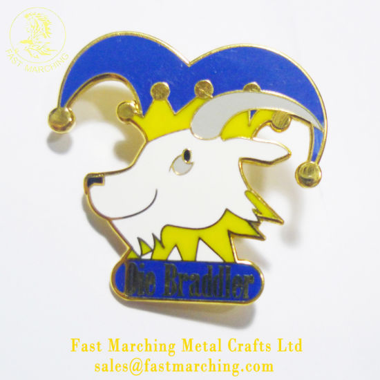 Custom Suit Cartoon Animal Badge Button Metal Fish Lapel Pin