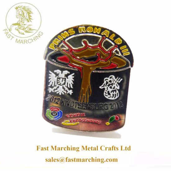 Cheap Factory Price Gift Sleeve Button Tin Souvenir Enamel Cuff-Link