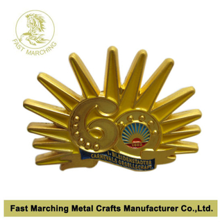 Custom Automatically Engraved Scout Name Plate School Metal Pin Badge