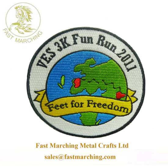 Wholesale Badge Hungry Free Pogo Tokens Logo Embroidery Blank Patches