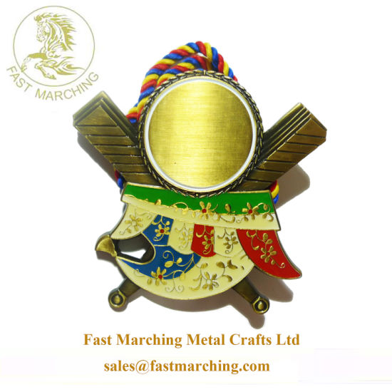 Custom High Quality OEM Moulds Medallions Enamel Gold Medals