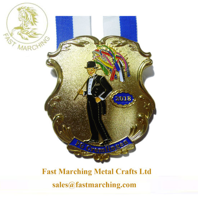 Factory Price Custom Funny Square Medallion Plating Carnival Enamel Medal