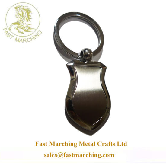 Good Quality Custom Blank Engravable Sterling Silver Key Chain Fob