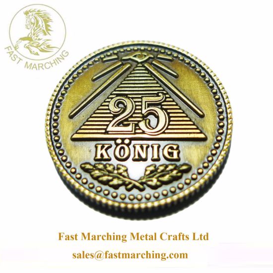 Custom Good Quality Base Metal Logo Round Brand Military Coin