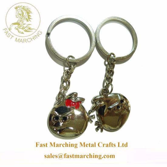 Wholesale Custom Customized Sterling Silver Metal Keychain for Him