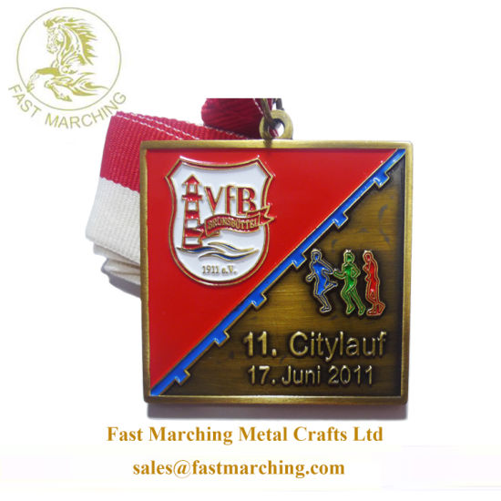 Custom OEM Marathon Sport Zinc Alloy Enamel Race Medals