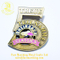 Customized Custom Safety Glitter Lapel Pin Grateful Dead Aluminum Badge