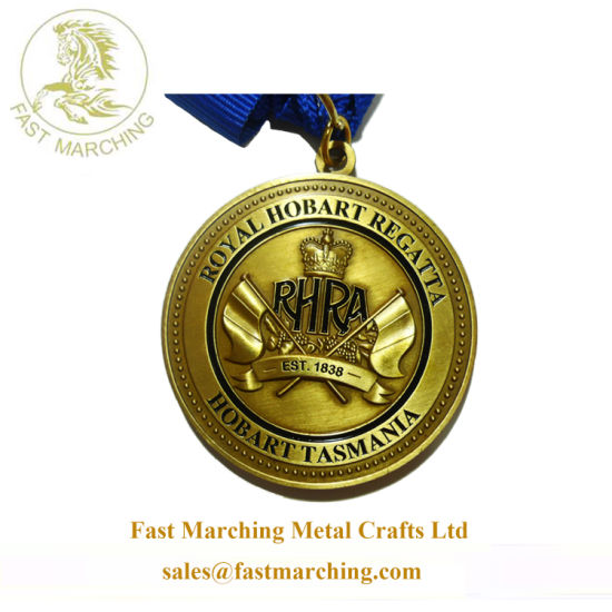 Custom Gold Medallion Lion Shape Awards Medals for Sports