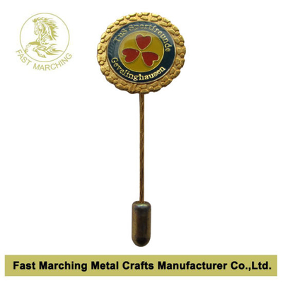Name Enamel Lapel Pin Emblem Custom Gold Silver Flag Car Badges