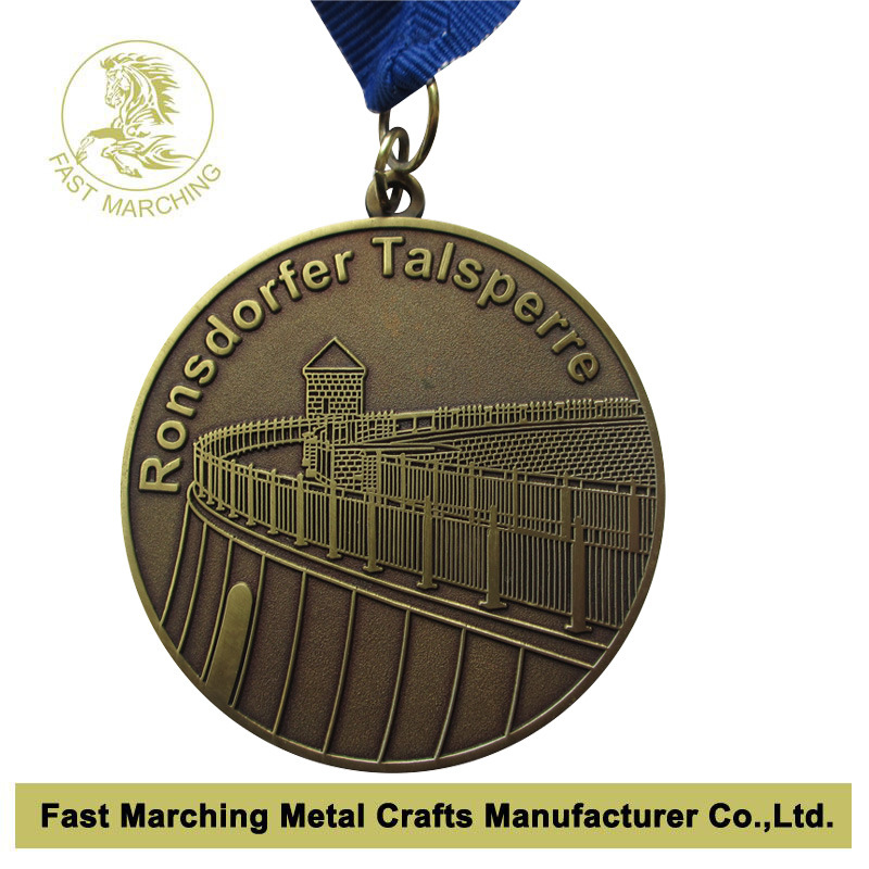 Metal Sport Award Olympic Marathon Medal, Medallion with Top Quality