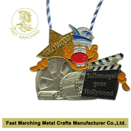 Custom Germany 3D Souvenir Medallion Trophy Strap Gold Silver Medal
