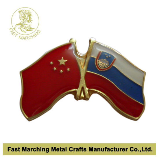 Promotional ID Name Plate Enamel Event Football Flag Pin Badge