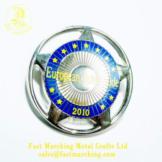 Custom Promotion Magnetic Back Security Lapel Pin Metal Car Badges