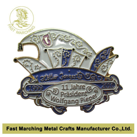Tin Button Soft Hard Enamel Name Gold Blank Emblem Badge