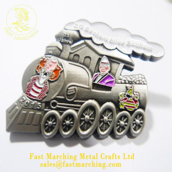 Custom Promotion Magnetic Back Security Lapel Pin Metal Car Badges