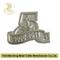 Custom Crystal Stone Flame Football Collar Emblem Badge Lapel Pins