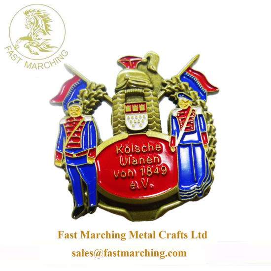 Custom Factory Price Hanger Finisher Medallion Horse Metal Military Medals