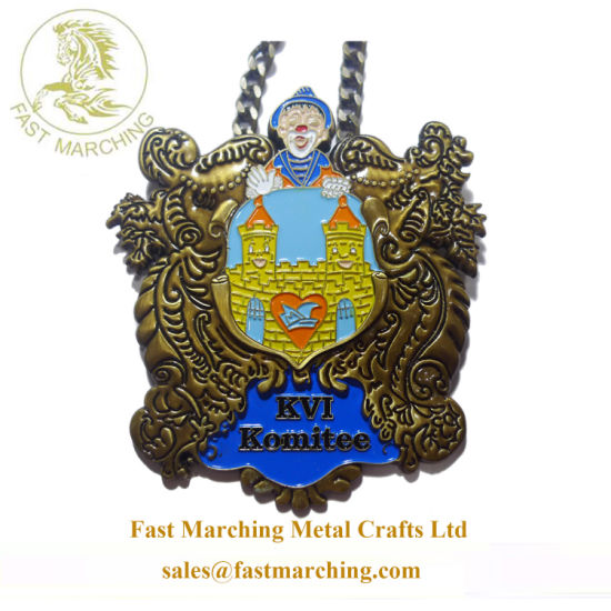 Factory Price Custom 3D Strap Medallion Zinc Alloy Corporate Medals