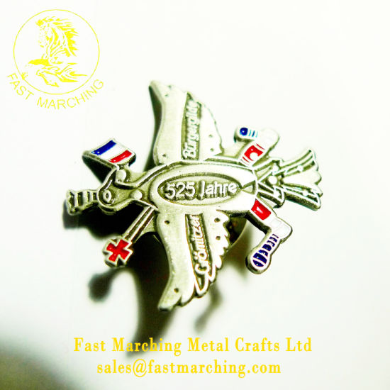 Custom Wholesale Metal Audi Pin Emblem Maker Car Badge