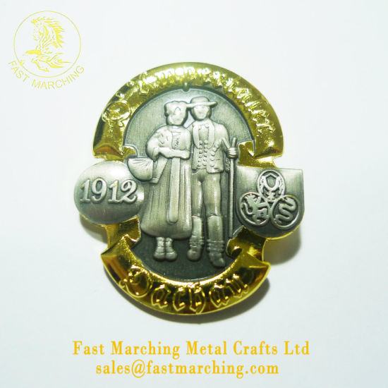 Custom Promotion Lapel Pin Wedding Die Casting Badge Metal